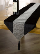 Eclat - Diamante Table Runner in Black