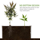 Outsunny Garden Raised Bed 120x90x30 cm - Grey