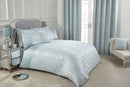 Eden - Embellished Jacquard Duvet Set in Duck Egg