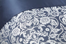 Eden - Embellished Jacquard Duvet Set in Navy
