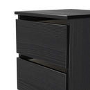 Crosby 3 Piece Bedroom  Pack (Wardrobe, Chest & Bedside) in Black Ash