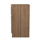 Crosby 3 Piece Bedroom  Pack (Wardrobe, Chest & Bedside) in Carini Walnut