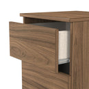Crosby 3 Piece Bedroom  Pack (Wardrobe, Chest & Bedside) in Carini Walnut