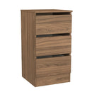 Crosby 3 Piece Bedroom  Pack (Wardrobe, Chest & Bedside) in Carini Walnut