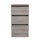 Crosby 3 Piece Bedroom  Pack (Wardrobe, Chest & Bedside) in Grey Oak