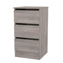 Crosby 3 Piece Bedroom  Pack (Wardrobe, Chest & Bedside) in Grey Oak