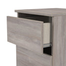 Crosby 3 Piece Bedroom  Pack (Wardrobe, Chest & Bedside) in Grey Oak