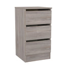 Crosby 3 Piece Bedroom  Pack (Wardrobe, Chest & Bedside) in Grey Oak