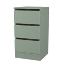 Crosby 3 Piece Bedroom  Pack (Wardrobe, Chest & Bedside) in Reed Green