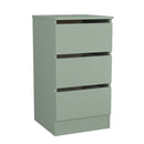 Crosby 3 Piece Bedroom  Pack (Wardrobe, Chest & Bedside) in Reed Green