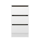 Crosby 3 Piece Bedroom  Pack (Wardrobe, Chest & Bedside) in White Matt