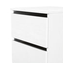 Crosby 3 Piece Bedroom  Pack (Wardrobe, Chest & Bedside) in White Matt