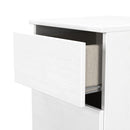 Crosby 3 Piece Bedroom  Pack (Wardrobe, Chest & Bedside) in White Matt