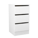 Crosby 3 Piece Bedroom  Pack (Wardrobe, Chest & Bedside) in White Matt