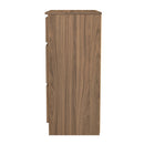 Crosby 3 Piece Bedroom  Pack (Wardrobe, Chest & Bedside) in Carini Walnut