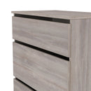 Crosby 3 Piece Bedroom  Pack (Wardrobe, Chest & Bedside) in Grey Oak