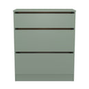 Crosby 3 Piece Bedroom  Pack (Wardrobe, Chest & Bedside) in Reed Green