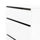 Crosby 3 Piece Bedroom  Pack (Wardrobe, Chest & Bedside) in White Matt