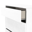 Crosby 3 Piece Bedroom  Pack (Wardrobe, Chest & Bedside) in White Matt
