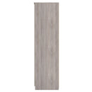Crosby 3 Piece Bedroom  Pack (Wardrobe, Chest & Bedside) in Grey Oak