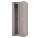 Crosby 3 Piece Bedroom  Pack (Wardrobe, Chest & Bedside) in Grey Oak
