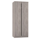 Crosby 3 Piece Bedroom  Pack (Wardrobe, Chest & Bedside) in Grey Oak