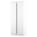 Crosby 3 Piece Bedroom  Pack (Wardrobe, Chest & Bedside) in White Matt