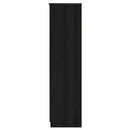 Crosby 3 Piece Bedroom  Pack (Wardrobe, Chest & Bedside) in Black Ash