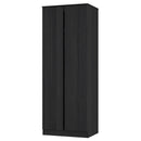 Crosby 3 Piece Bedroom  Pack (Wardrobe, Chest & Bedside) in Black Ash