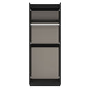 Crosby 3 Piece Bedroom  Pack (Wardrobe, Chest & Bedside) in Black Ash