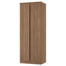 Crosby 3 Piece Bedroom  Pack (Wardrobe, Chest & Bedside) in Carini Walnut
