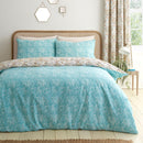 D & D Edena Decorative Floral Duvet Cover Set in Natural