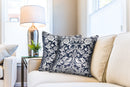 Eden - Jacquard Cushion Cover in Navy