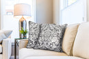 Eden - Jacquard Cushion Cover in Silver