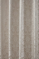 Eden - Lined Eyelet Jacquard Curtains in Cream