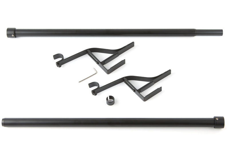 PortePole - Extendable Door Curtain Pole In Black