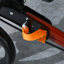 4 Wheel Rollator Walker With Seat Adjustable Mobility Walker With Bag, Red