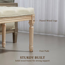 HOMCOM End of Bed Bench Tufted Upholstered Foot Stool
