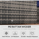 Outsunny 6 PCS Patio Rattan Sofa Set Conversation Furniture