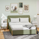 HOMCOM Bedside Tables Set of 2 with 2 Drawers for Bedroom