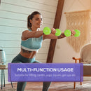 HOMCOM 6kg Dumbbell Fitness Weights Set for Men and Women, Home Gym Workout