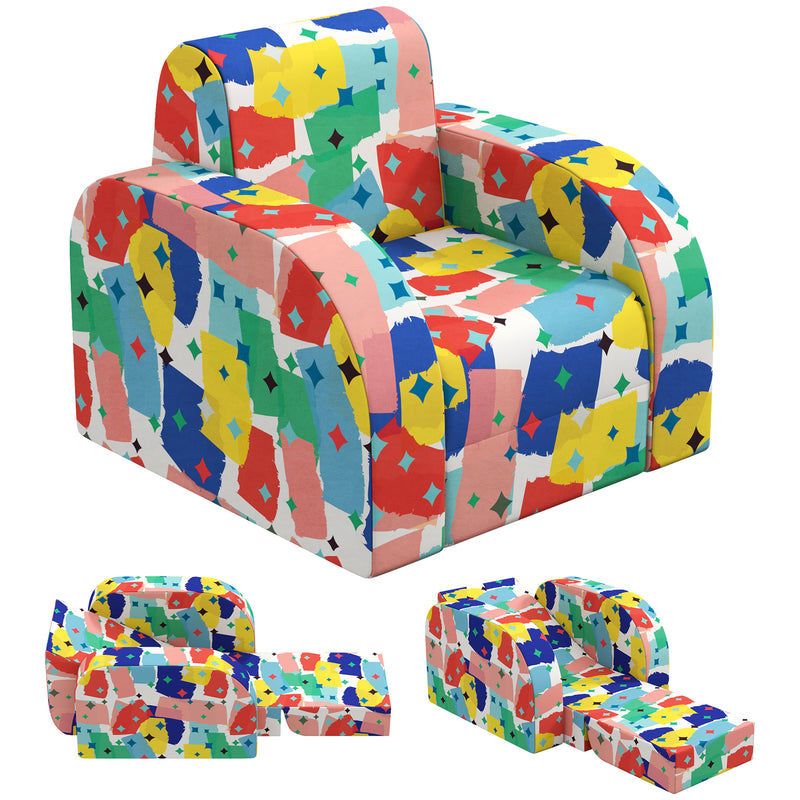 AIYAPLAY Kids Armchair, Foldable Toddler Chair For Bedroom