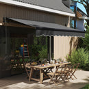 Outsunny 3 X 2.5m Electric Retractable Awning W/ Aluminium Frame