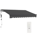 Outsunny 3 X 2.5m Electric Retractable Awning W/ Aluminium Frame