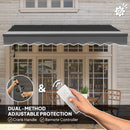 Outsunny 3 X 2.5m Electric Retractable Awning W/ Aluminium Frame
