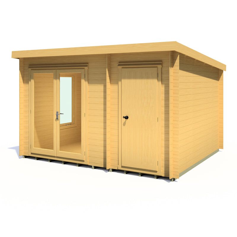 Elm Log Cabin With Storage