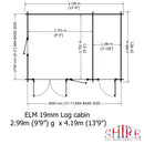 Elm Log Cabin With Storage