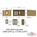 Elm Log Cabin With Storage