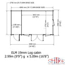 Elm Log Cabin With Storage