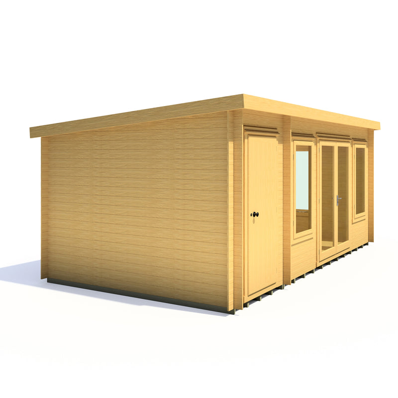 Elm Log Cabin With Storage